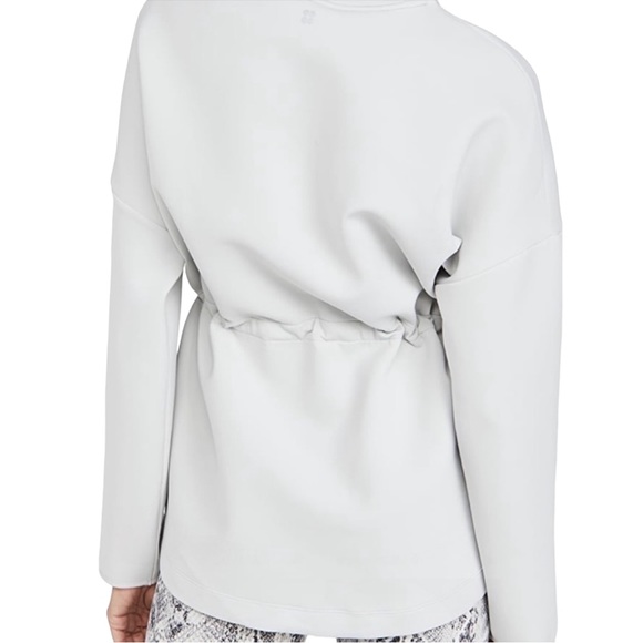 Sweaty Betty Scuba Drawstring Neoprene Gray Sweatshirt - XXL - Picture 4 of 11